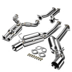 09-16 Nissan 370Z Dual Rolled Tip Catback Exhaust Stainless Steel