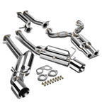 09-16 Nissan 370Z Dual Rolled Tip Catback Exhaust Stainless Steel