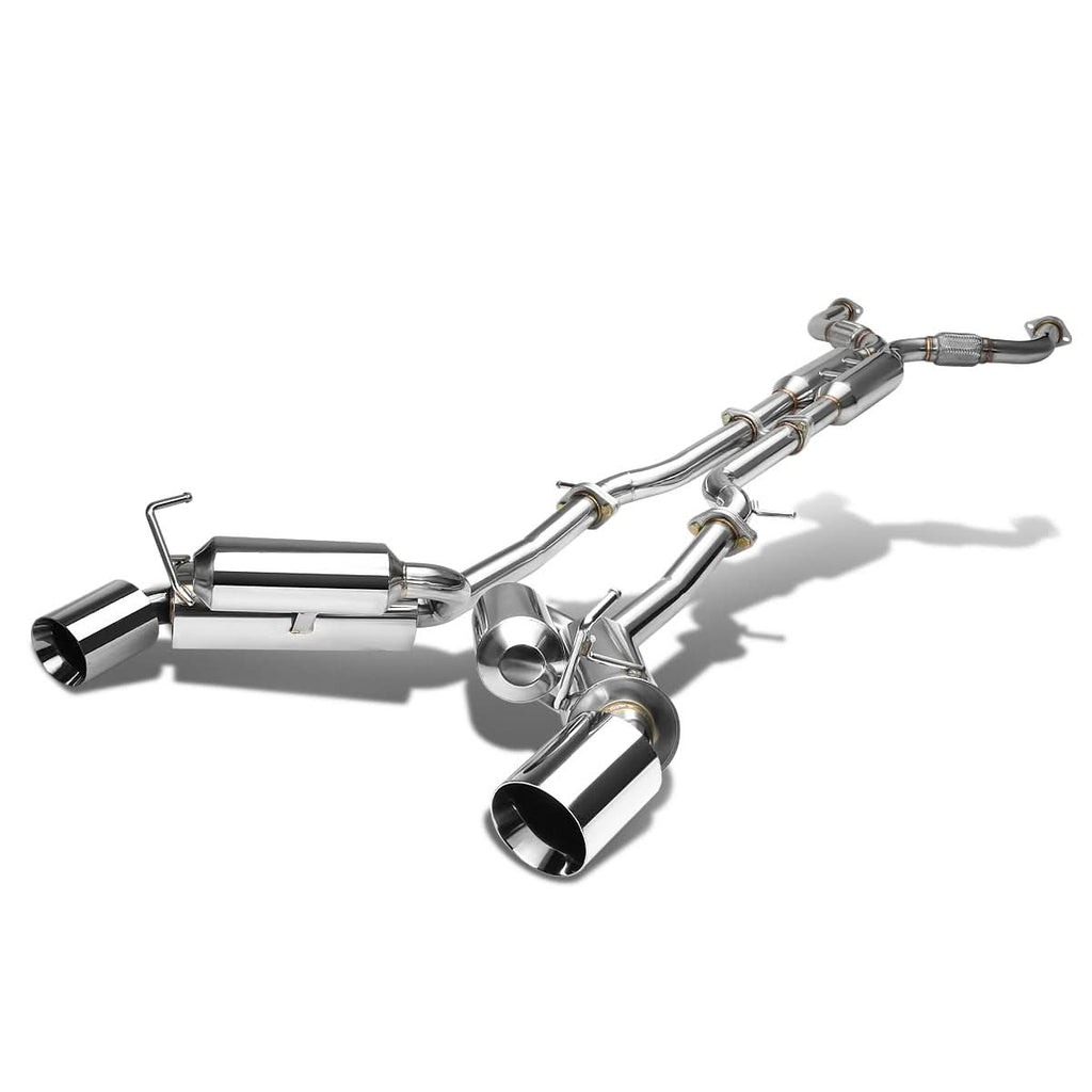 09-16 Nissan 370Z Dual Rolled Tip Catback Exhaust Stainless Steel