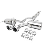 2009-2011 Cadillac CTS-V Dual Rolled Tip Catback Exhaust - Stainless Steel