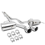 2009-2011 Cadillac CTS-V Dual Rolled Tip Catback Exhaust - Stainless Steel