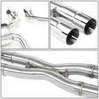 2009-2011 Cadillac CTS-V Dual Rolled Tip Catback Exhaust - Stainless Steel