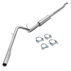 2005-2007 Dodge Dakota Catback Exhaust System Single Tip Stainless Steel