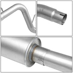 2005-2007 Dodge Dakota Catback Exhaust System Single Tip Stainless Steel