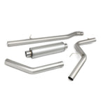 2005-2007 Dodge Dakota Catback Exhaust System Single Tip Stainless Steel