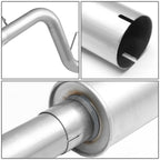 2008-2012 Dodge Dakota Catback Exhaust Single Tip Stainless Steel