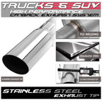 09-17 Dodge Ram 1500/2500/3500 Single Tip Catback Exhaust Stainless Steel