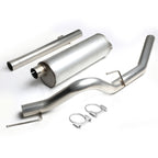 10-14 Ford F-150 6.2L Extended Cab Single Tip Catback Exhaust - Stainless Steel