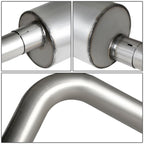 10-14 Ford F-150 6.2L Extended Cab Single Tip Catback Exhaust - Stainless Steel