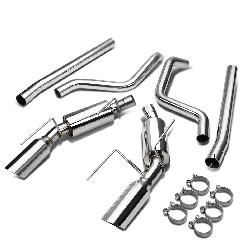 05-09 Ford Mustang 4.6L V8 Catback Exhaust - Dual Tip Stainless Steel