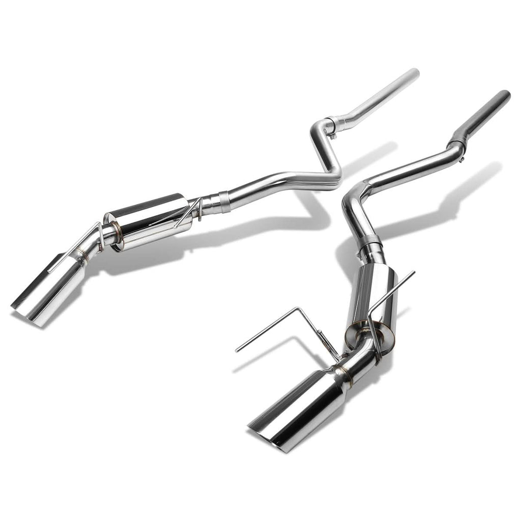 05-09 Ford Mustang 4.6L V8 Catback Exhaust - Dual Tip Stainless Steel