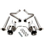 2011-2014 Ford Mustang 3.7L V6 Catback Exhaust Dual Rolled Tip Stainless Steel