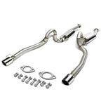 1996-2004 Ford Mustang V8 Catback Exhaust Dual Round Tip Stainless Steel