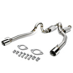 1996-2004 Ford Mustang V8 Dual Rolled Tip Catback Exhaust - Stainless Steel