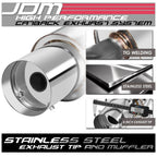 1999-2003 Mitsubishi Galant Single Tip Catback Exhaust Stainless Steel