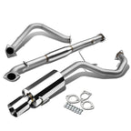 1999-2003 Mitsubishi Galant Single Rolled Tip Catback Exhaust Stainless Steel