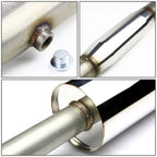 1999-2003 Mitsubishi Galant Single Rolled Tip Catback Exhaust Stainless Steel