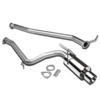 2003-2006 Honda Accord 2DR Single Rolled Tip Catback Exhaust Stainless Steel