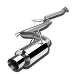 2003-2006 Honda Accord 2DR Single Rolled Tip Catback Exhaust Stainless Steel