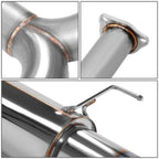 98-02 Honda Accord V6 Dual Burnt Tip Catback Exhaust Stainless Steel