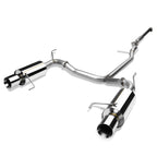 98-02 Honda Accord V6 Dual Rolled Tip Catback Exhaust Stainless Steel