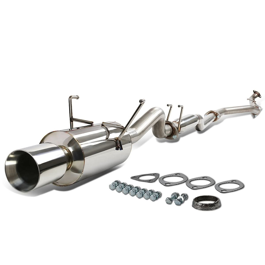 2001-2005 Honda Civic Catback Exhaust Single Rolled Tip Stainless Steel