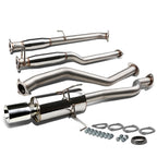 2001-2005 Honda Civic Catback Exhaust Single Rolled Tip Stainless Steel