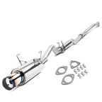 2001-2005 Honda Civic Single Burnt Tip Catback Exhaust Stainless Steel