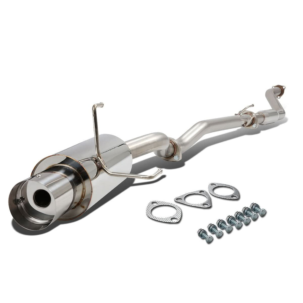2002-2005 Honda Civic SI Single Tip Catback Exhaust - Stainless Steel