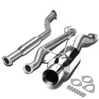 02-05 Honda Civic SI Single Rolled Tip Catback Exhaust Stainless Steel