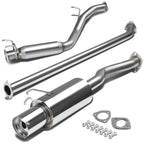 06-08 Honda Civic EX Single Tip Catback Exhaust - Stainless Steel