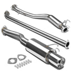06-08 Honda Civic EX Single Tip Catback Exhaust - Stainless Steel