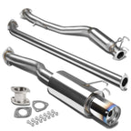 06-08 Honda Civic EX Catback Exhaust Single Burnt Tip Stainless Steel