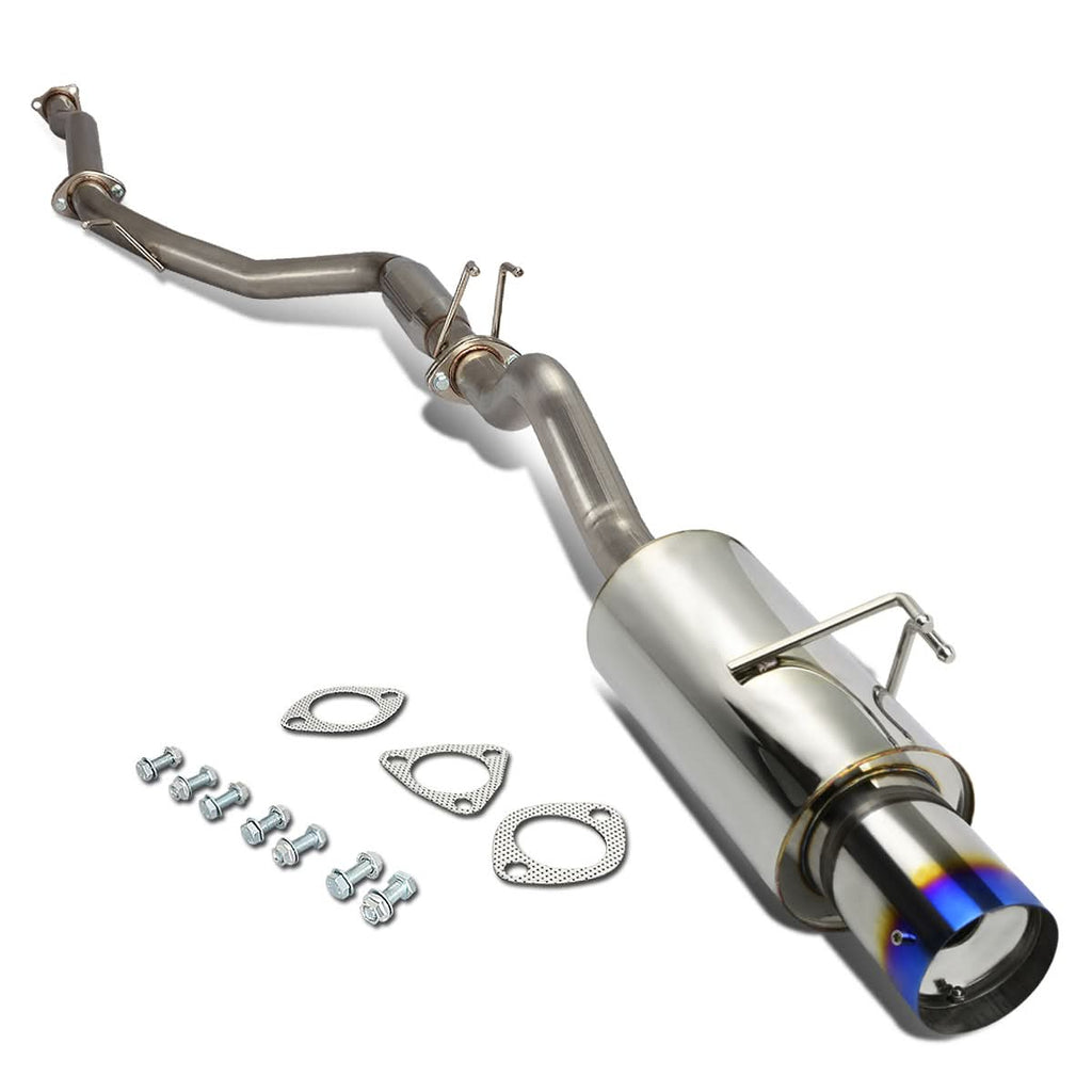 2006-2008 Honda Civic SI Catback Exhaust Single Burnt Tip Stainless Steel