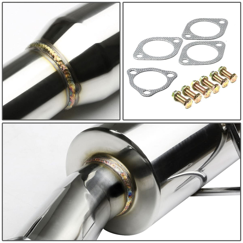 2012-2015 Honda Civic Catback Exhaust Single Tip Stainless Steel