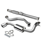 1988-1991 Honda Civic Single Rolled Tip Catback Exhaust Stainless Steel