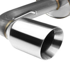 1988-1991 Honda Civic Single Rolled Tip Catback Exhaust Stainless Steel