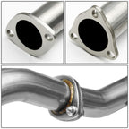 1988-1991 Honda Civic Single Rolled Tip Catback Exhaust Stainless Steel