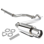 88-91 Honda Civic 4-Door Catback Exhaust Single Tip Stainless Steel