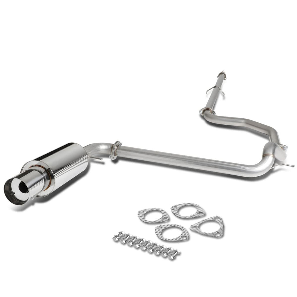 88-91 Honda Civic 4-Door Catback Exhaust Single Tip Stainless Steel