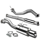 92-00 Honda Civic Catback Exhaust Single Rolled Tip Stainless Steel