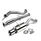 92-95 Honda Civic 3-Door Catback Exhaust Single Rolled Tip Stainless Steel