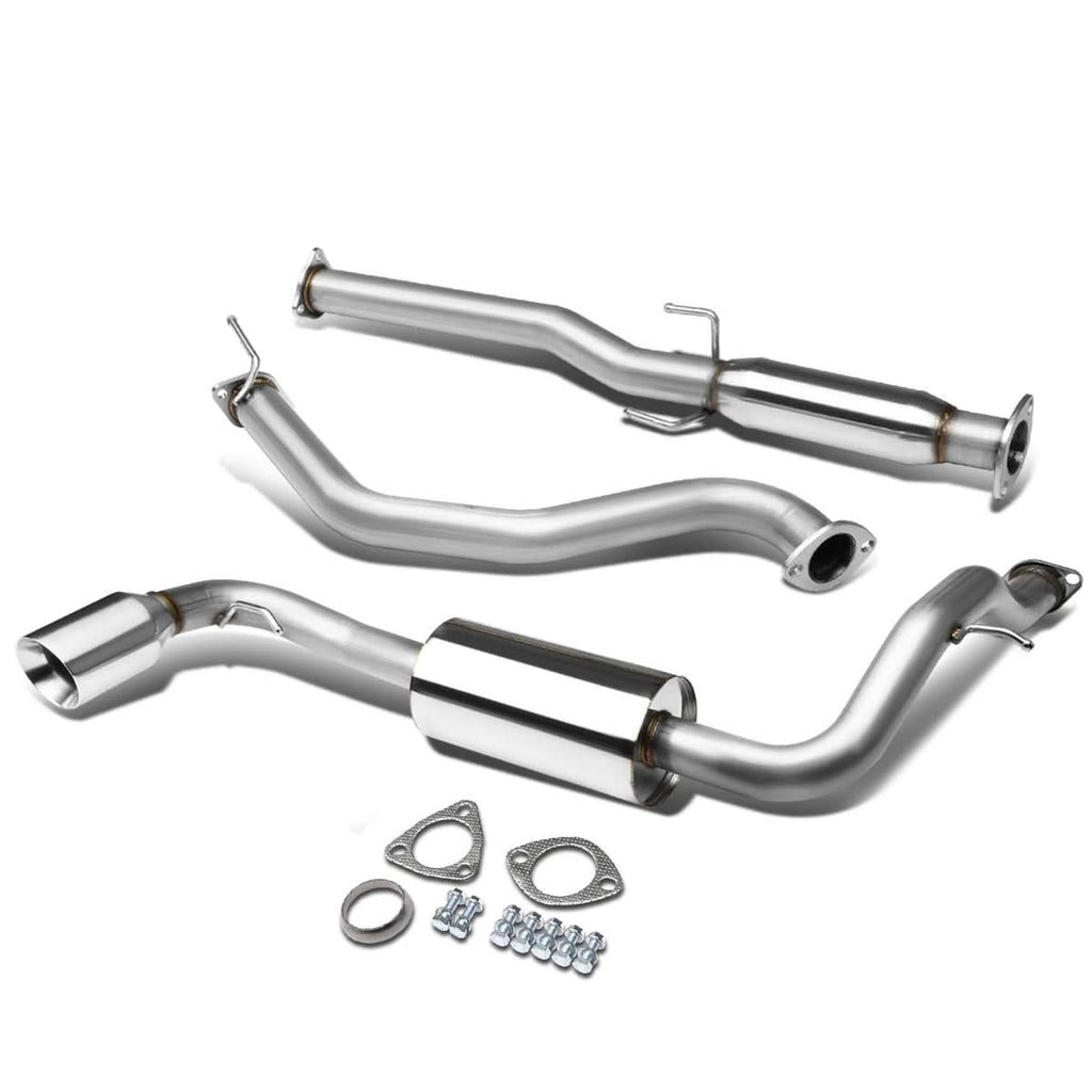 88-91 Honda CRX Catback Exhaust Single Rolled Tip Stainless Steel