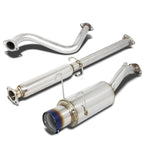 1993-1997 Honda Del Sol Catback Exhaust Single Burnt Tip Stainless Steel