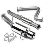 92-96 Honda Prelude Catback Exhaust Single Rolled Tip Stainless Steel