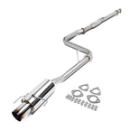 97-01 Honda Prelude Single Burnt Tip Catback Exhaust Stainless Steel