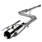 1997-2001 Honda Prelude Single Rolled Tip Catback Exhaust - Stainless Steel