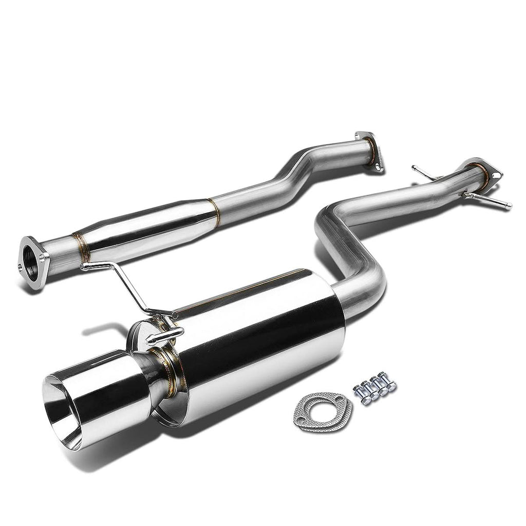 01-05 Lexus IS300 Single Rolled Tip Catback Exhaust - Stainless Steel