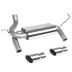 2007-2017 Jeep Wrangler Dual Single Tip Catback Exhaust Stainless Steel