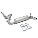 2012-2017 Jeep Wrangler Single Catback Exhaust System Stainless Steel